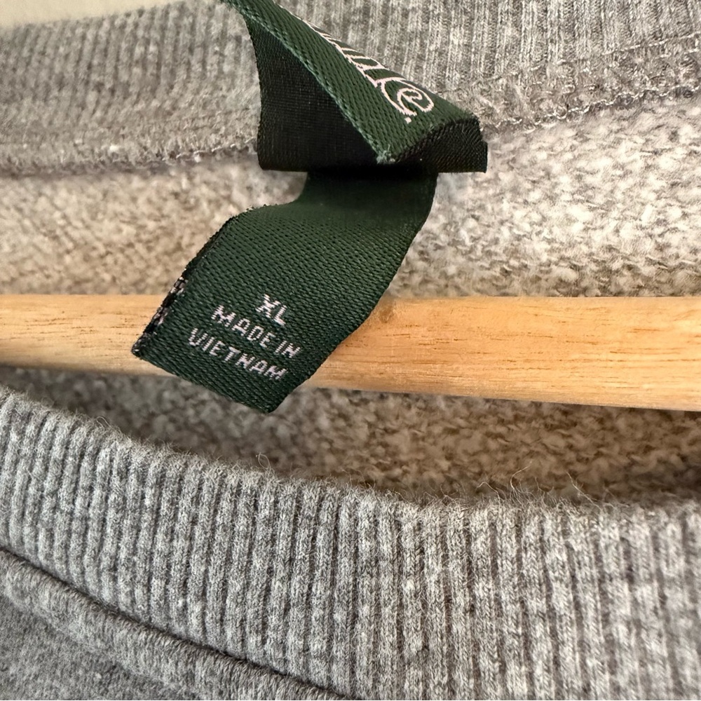 Wild Fable Striped Cropped Sweatshirt in Red and Gray - Picture 7 of 10